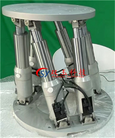 High-precision six-degree-of-freedom motion platform for optical testing, with a stroke of &plusmn;60 mm, repeat positioning accuracy of 0.01 mm and 0.01&deg;, and a frequency up to 30 Hz.